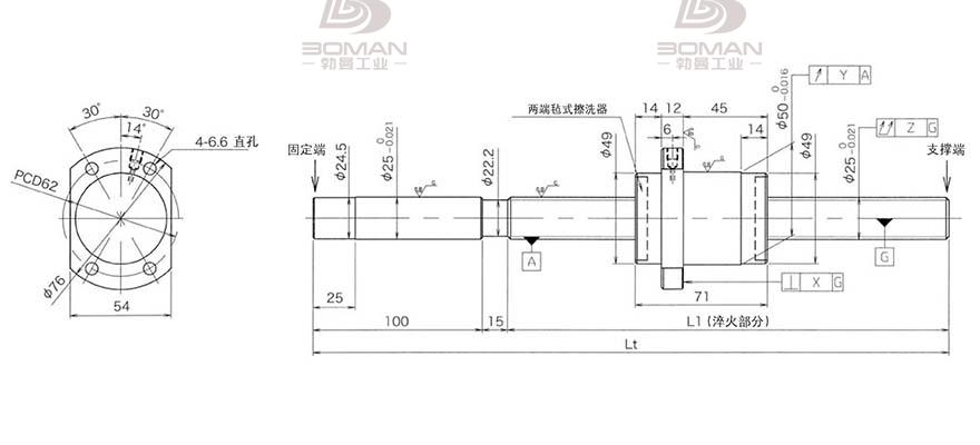 KURODA HG2550QS-HEFR-2015A 黑田丝杆上海代理商