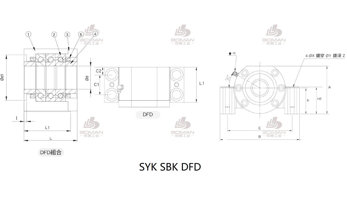 SYK MBCS25-G 丝杆支撑座syk